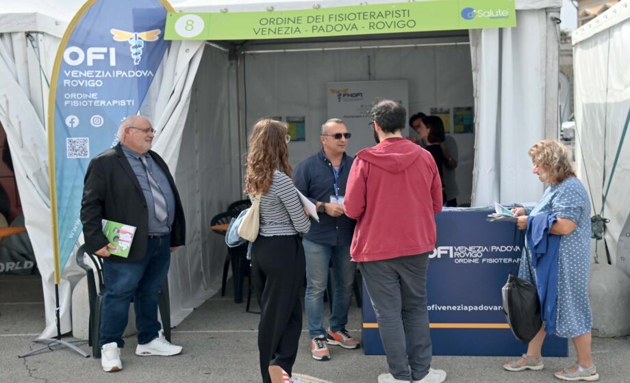 odine dei fisioterapisti all evento di salute weekend padova