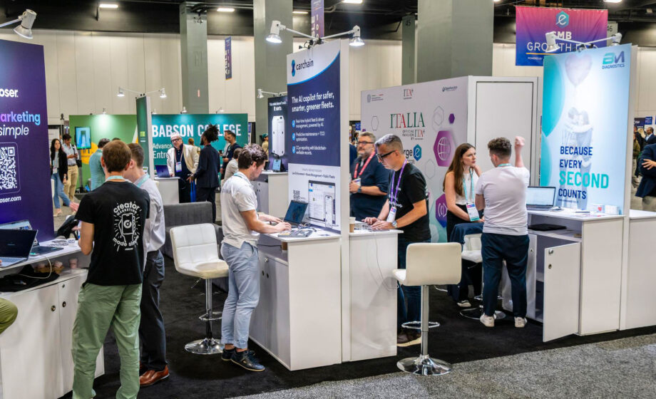 Foto della delegazione di healthtech italiana alla fiera eMerge Americas