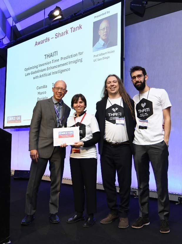 La premiazione di THAITI alla Conferenza Globale sulla risonanza magnetica cardiovascolare
